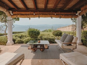 Suite Junior, piscine privée, vue mer | Terrasse/Patio