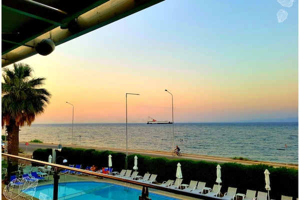 Blick von der Unterkunft