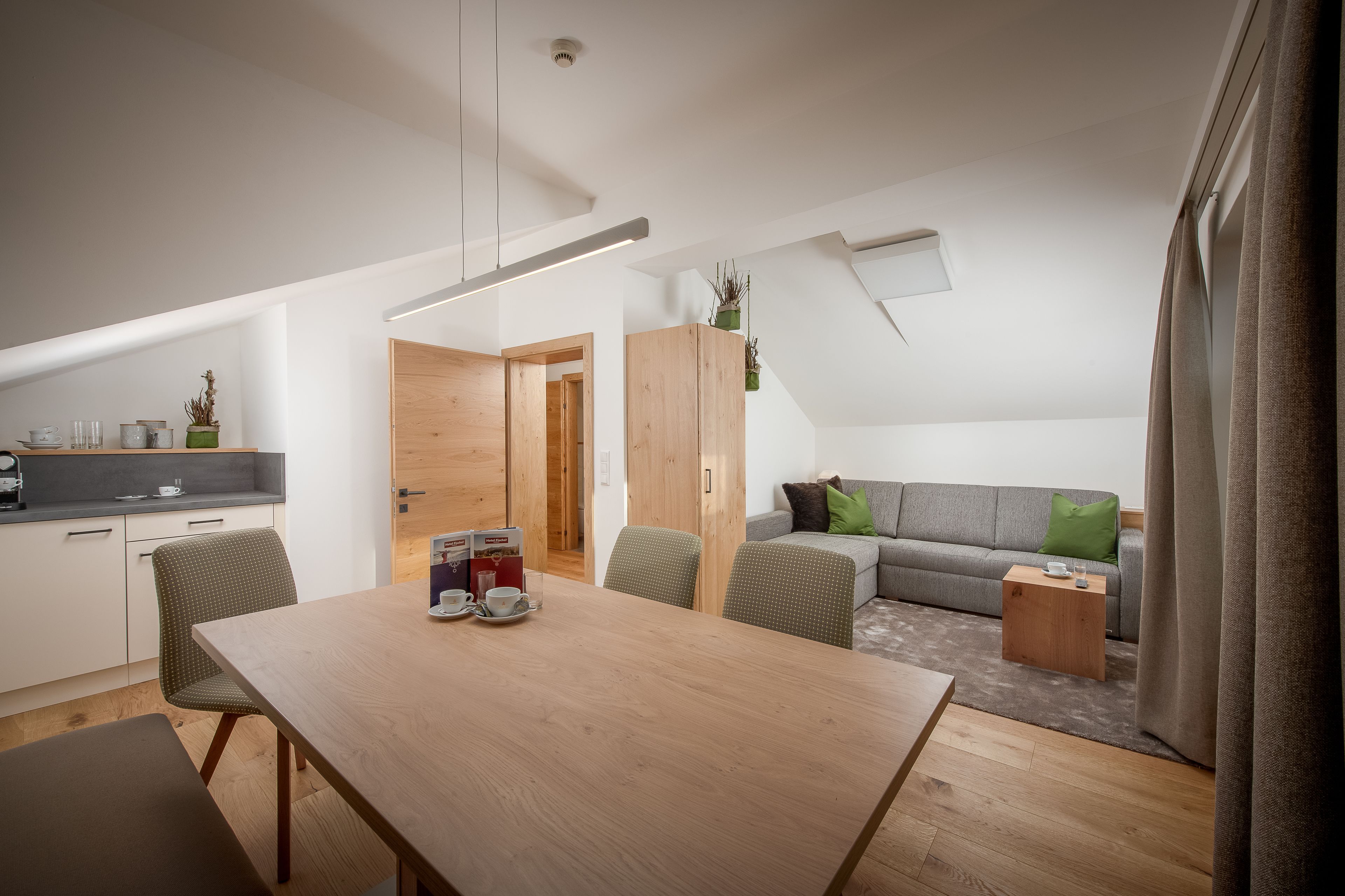 Spiseområde på rommet