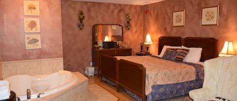 Honeymoon suite, 1 kingsize bed | Lakens van Egyptisch katoen, luxe beddengoed, Select Comfort-bedden