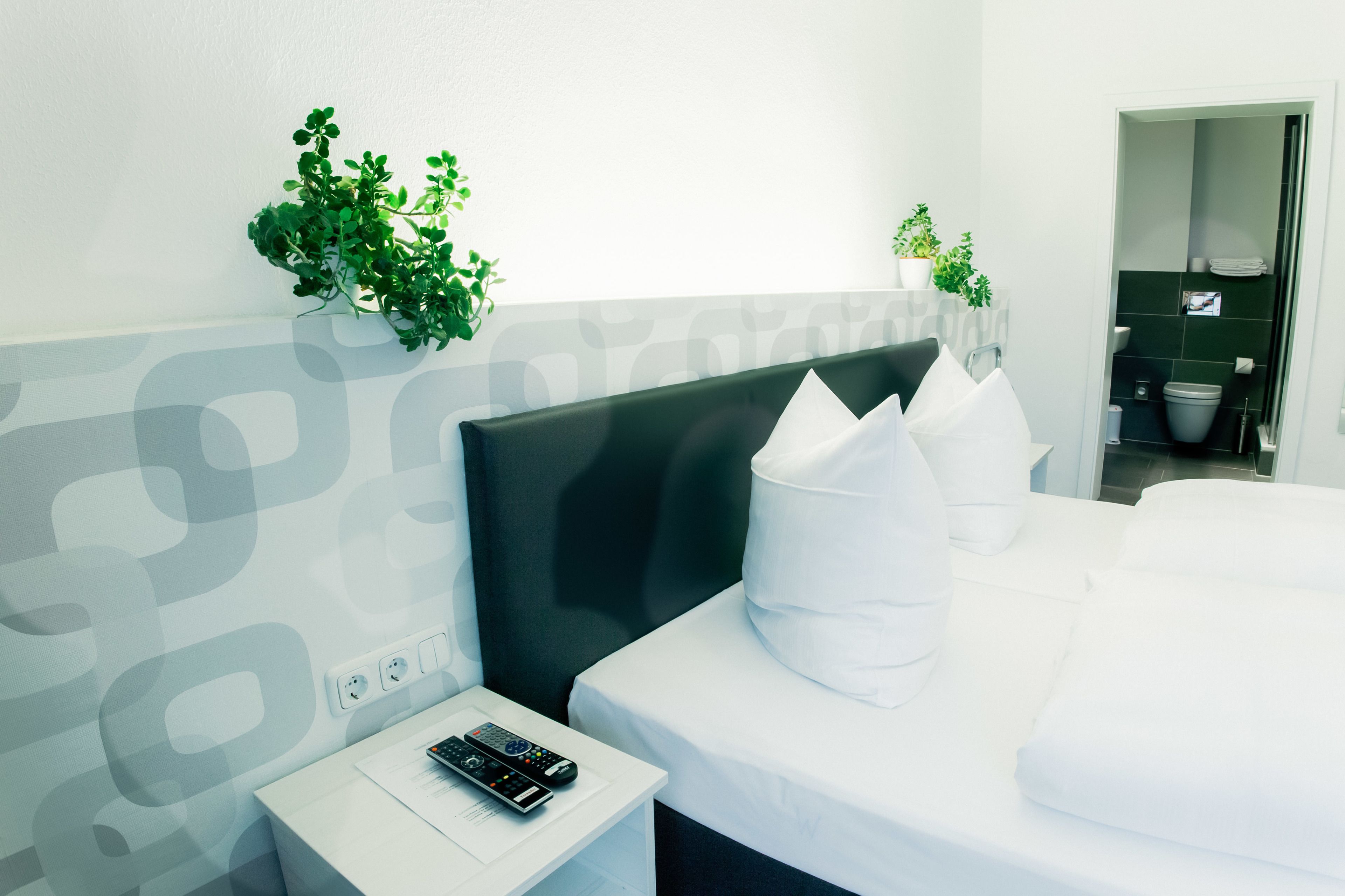 double or twin room | premium bedding, desk, blackout curtains, soundproofing