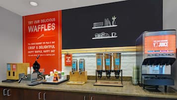 Free daily buffet breakfast