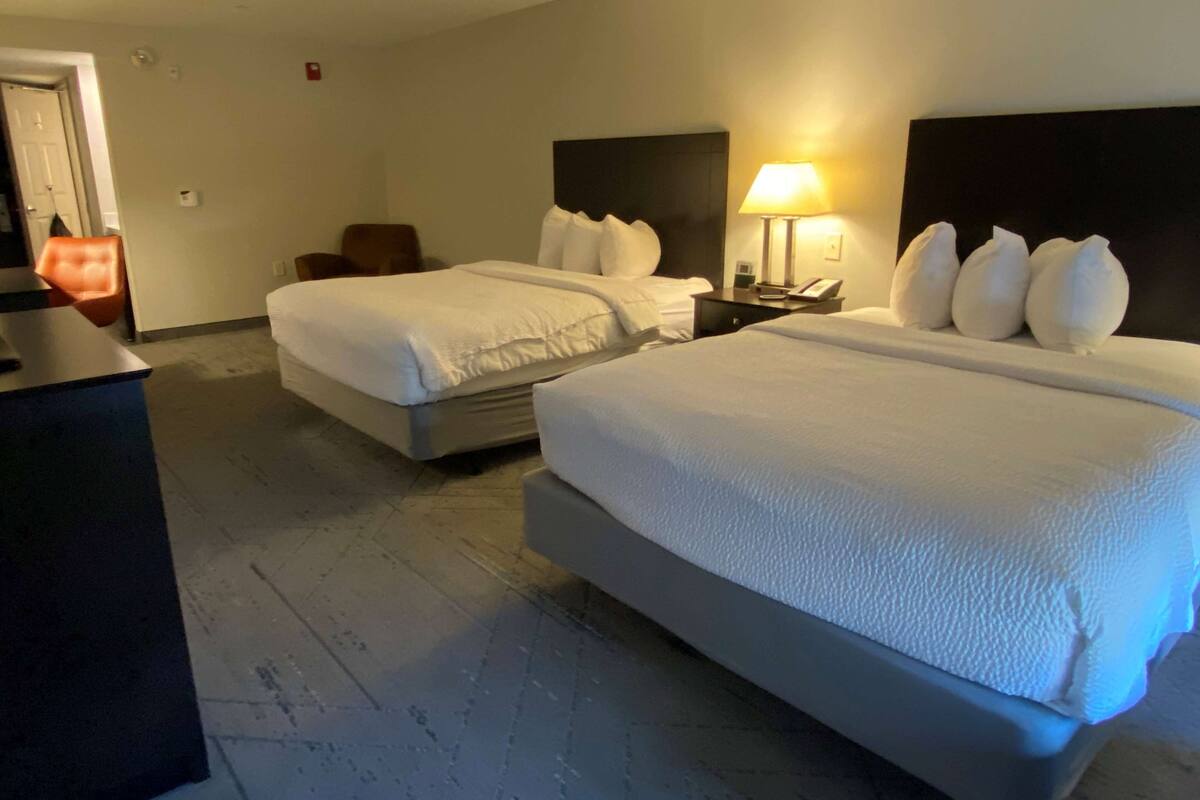 room, 2 queen beds, accessible, non smoking (mobility accessible) | 1 bedroom, down duvets, pillow-top beds, in-room safe