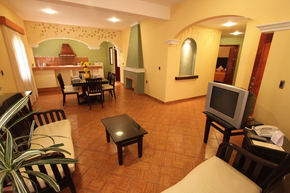 Televisión de pantalla plana de 32 pulgadas con canales por cable 