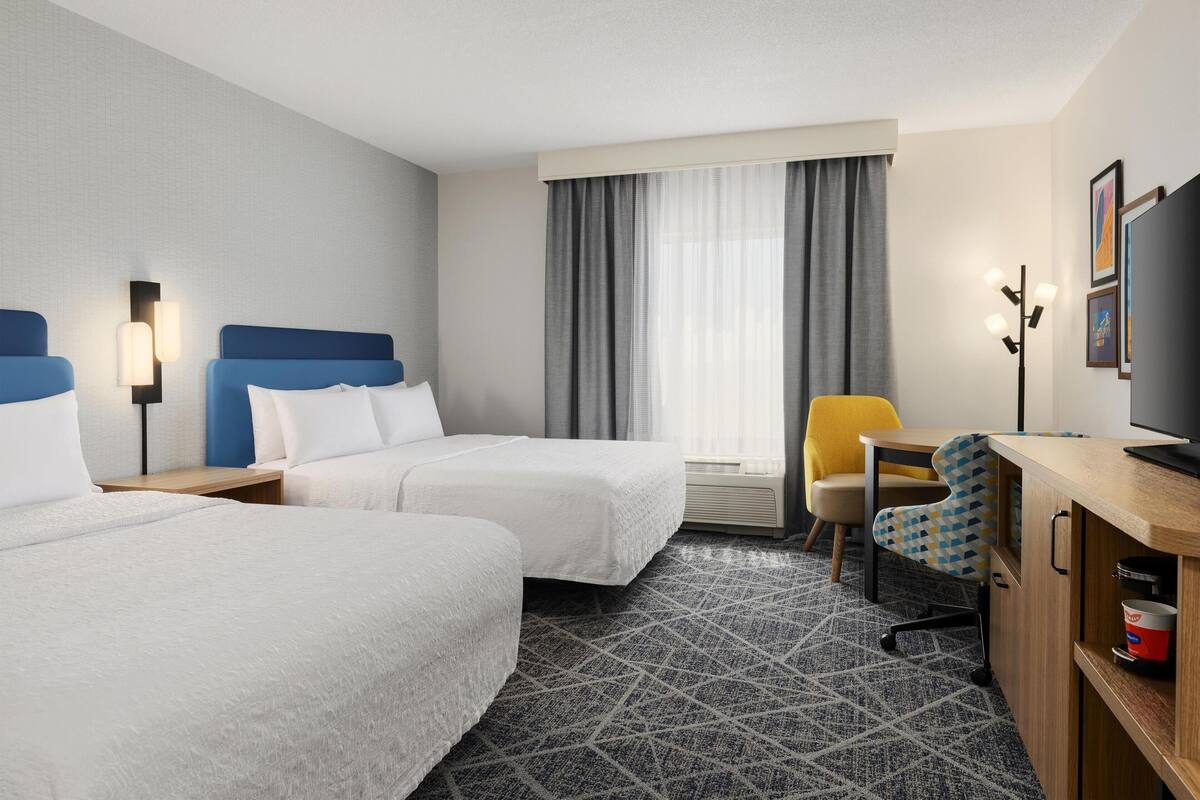 Room, 2 Queen Beds, Accessible, Non Smoking | Hypo-allergenic bedding, pillow-top beds, in-room safe, desk