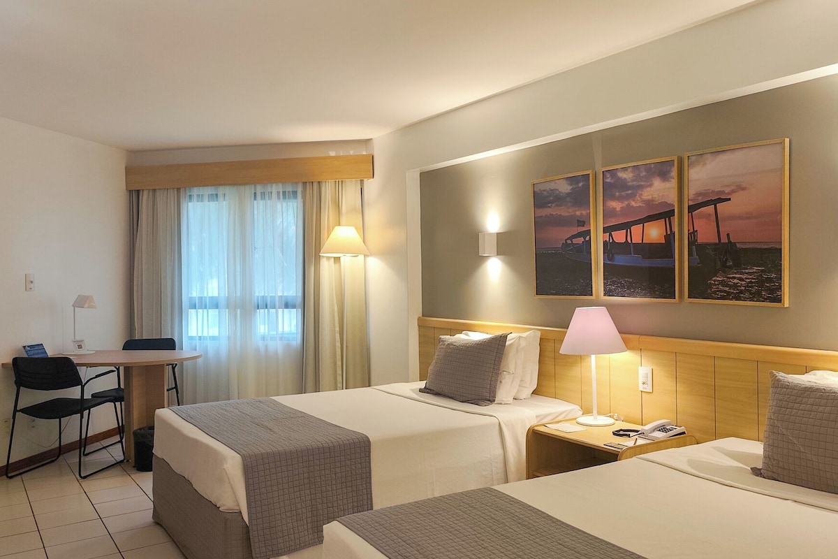 In-room safe, desk, laptop workspace, blackout curtains