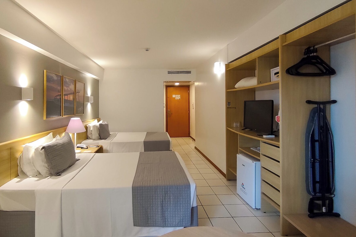 In-room safe, desk, laptop workspace, blackout curtains