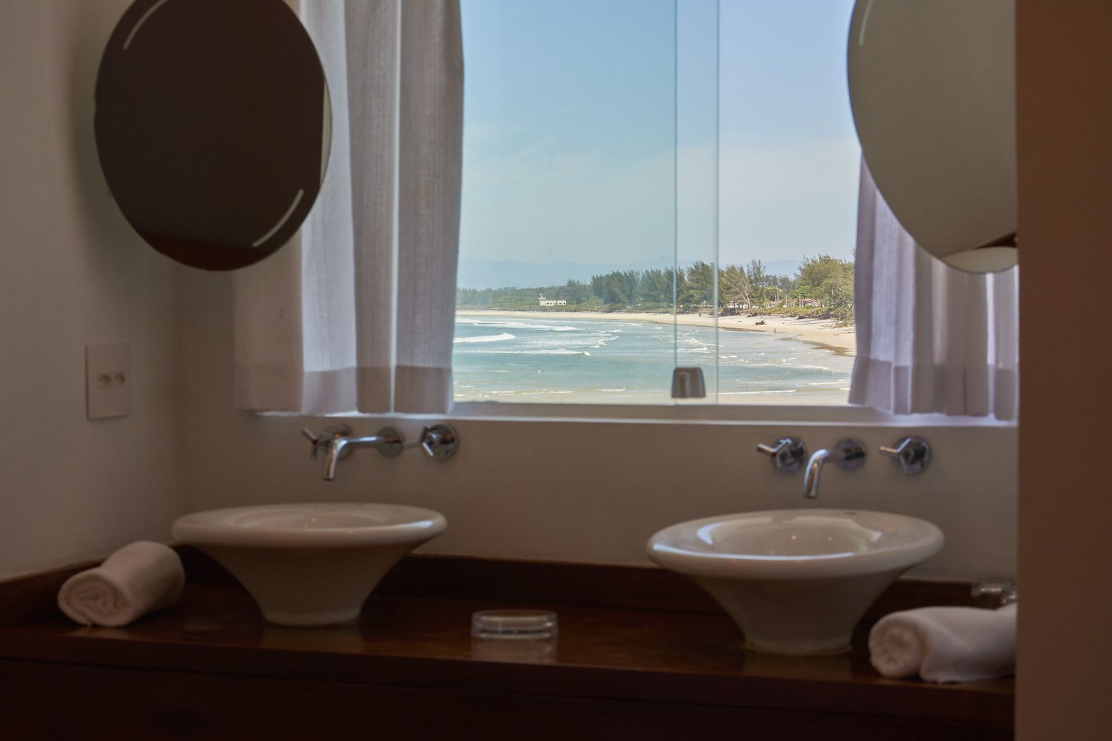 deep-soaking bathtub, free toiletries, hair dryer, bathrobes