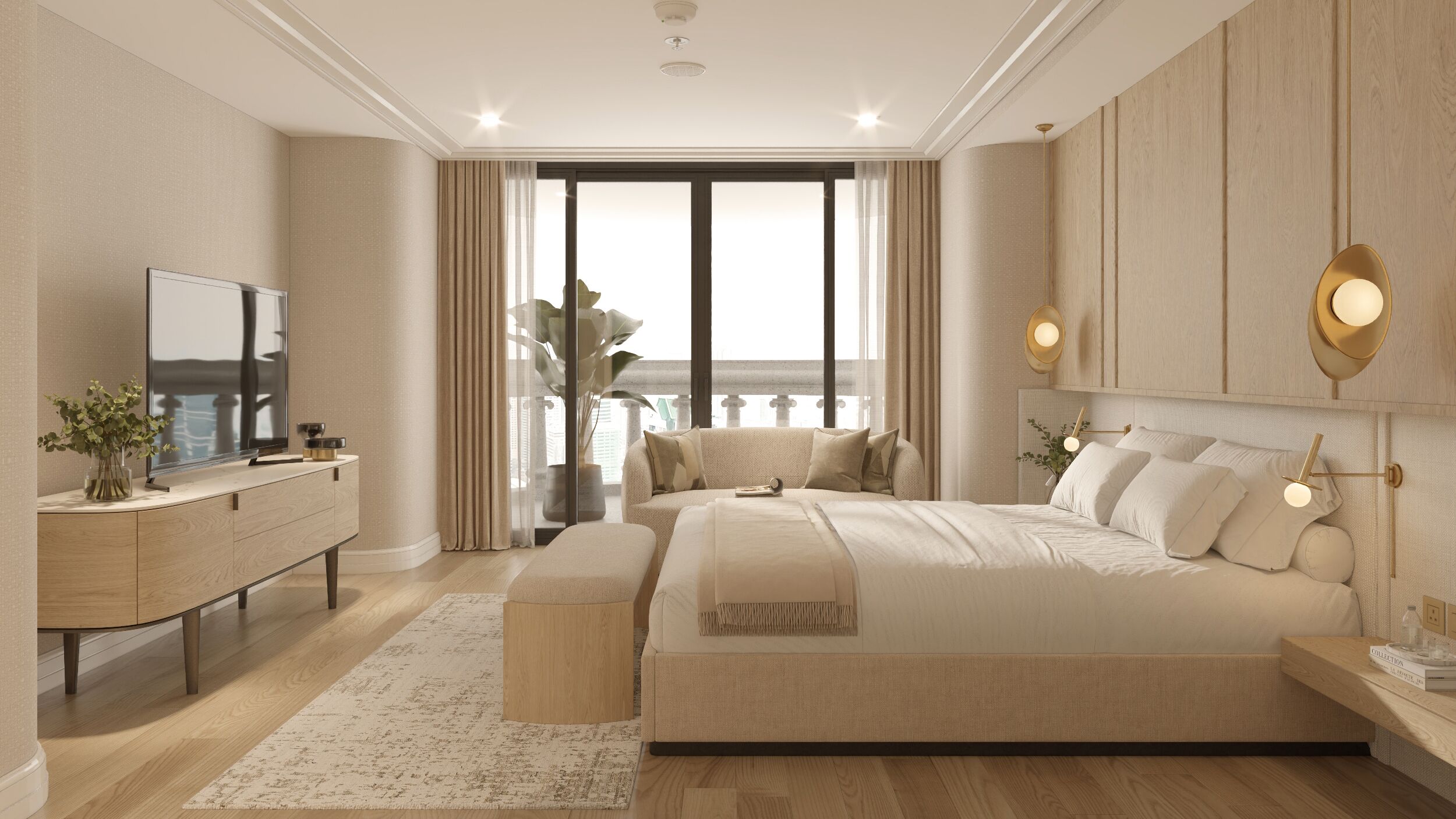 Tower Club Signature Collection 3-Bedroom Suite | Premium bedding, free minibar items, in-room safe, desk