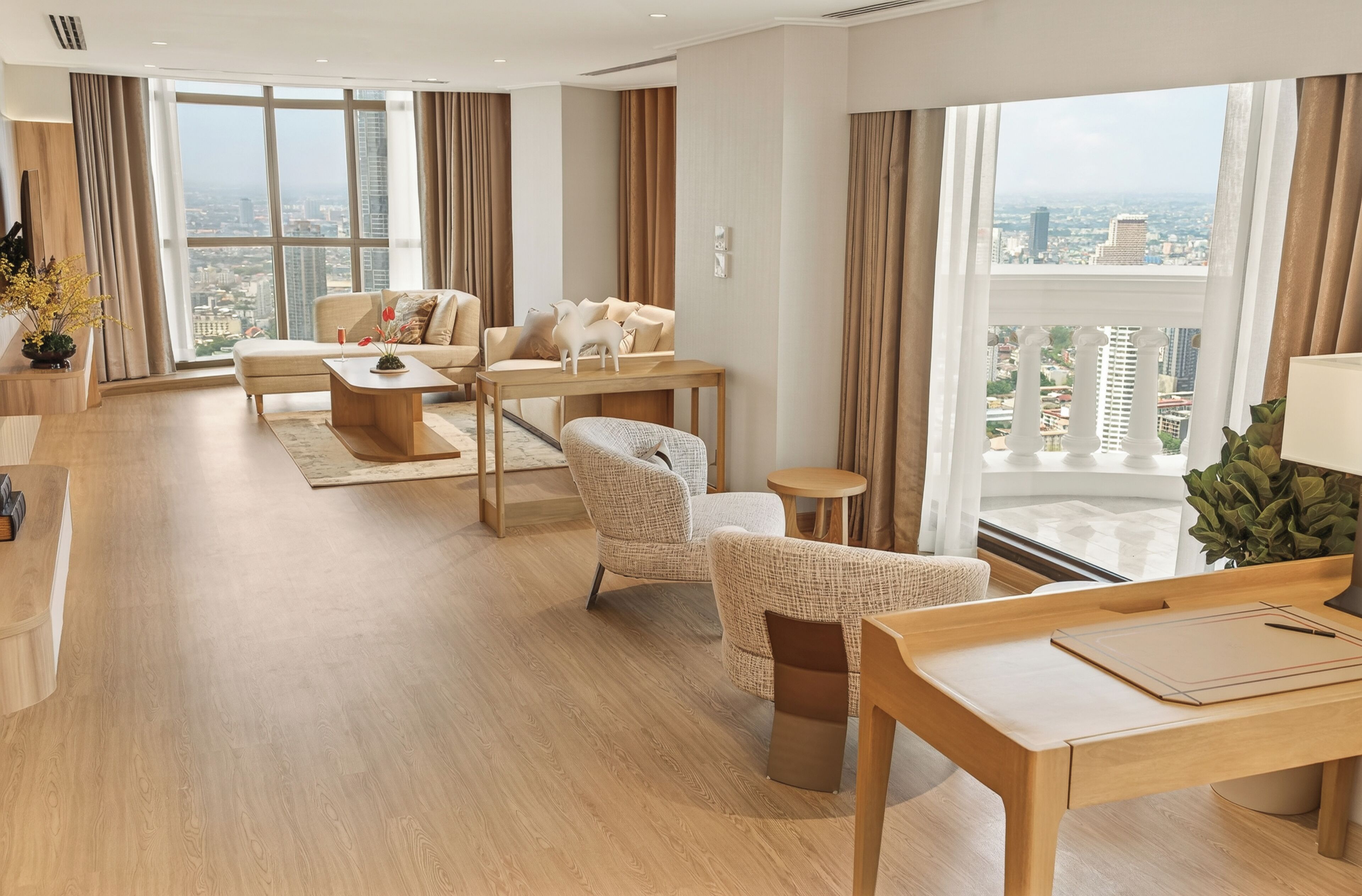 Tower Club Signature Collection 2-Bedroom Suite | Sengetøy av topp kvalitet, minibarvarer (inkludert) og safe på rommet