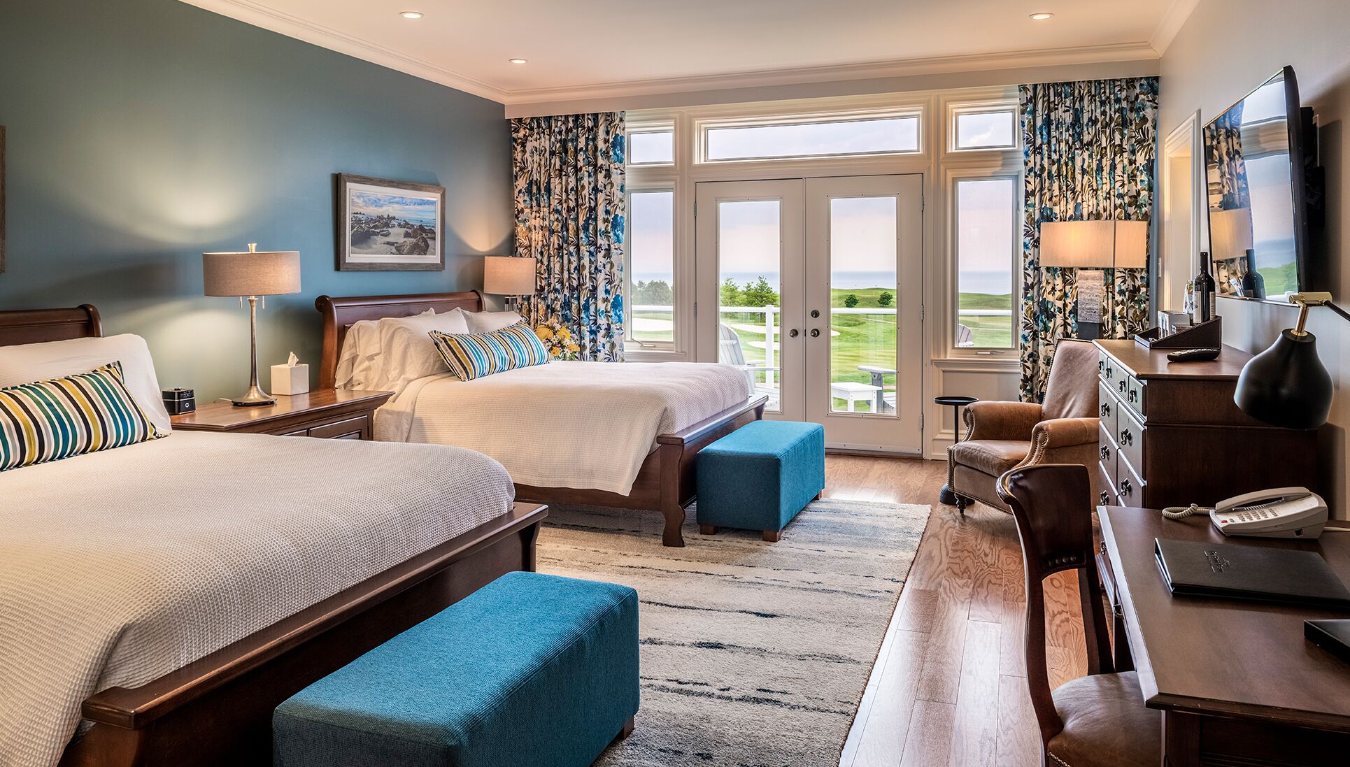 Suite studio, 2 grands lits | Literie de qualité, couette en duvet, lit avec matelas à plateau-coussin