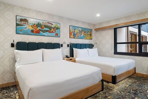 Superior Room, 2 Queen Beds | Hypo-allergenic bedding available, in-room safe, blackout drapes - The Dorothy Motel (Banff)