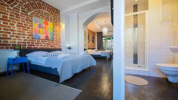 Standard Room, Private Bathroom (4 persons) | Living area | 36-inch TV with satellite channels