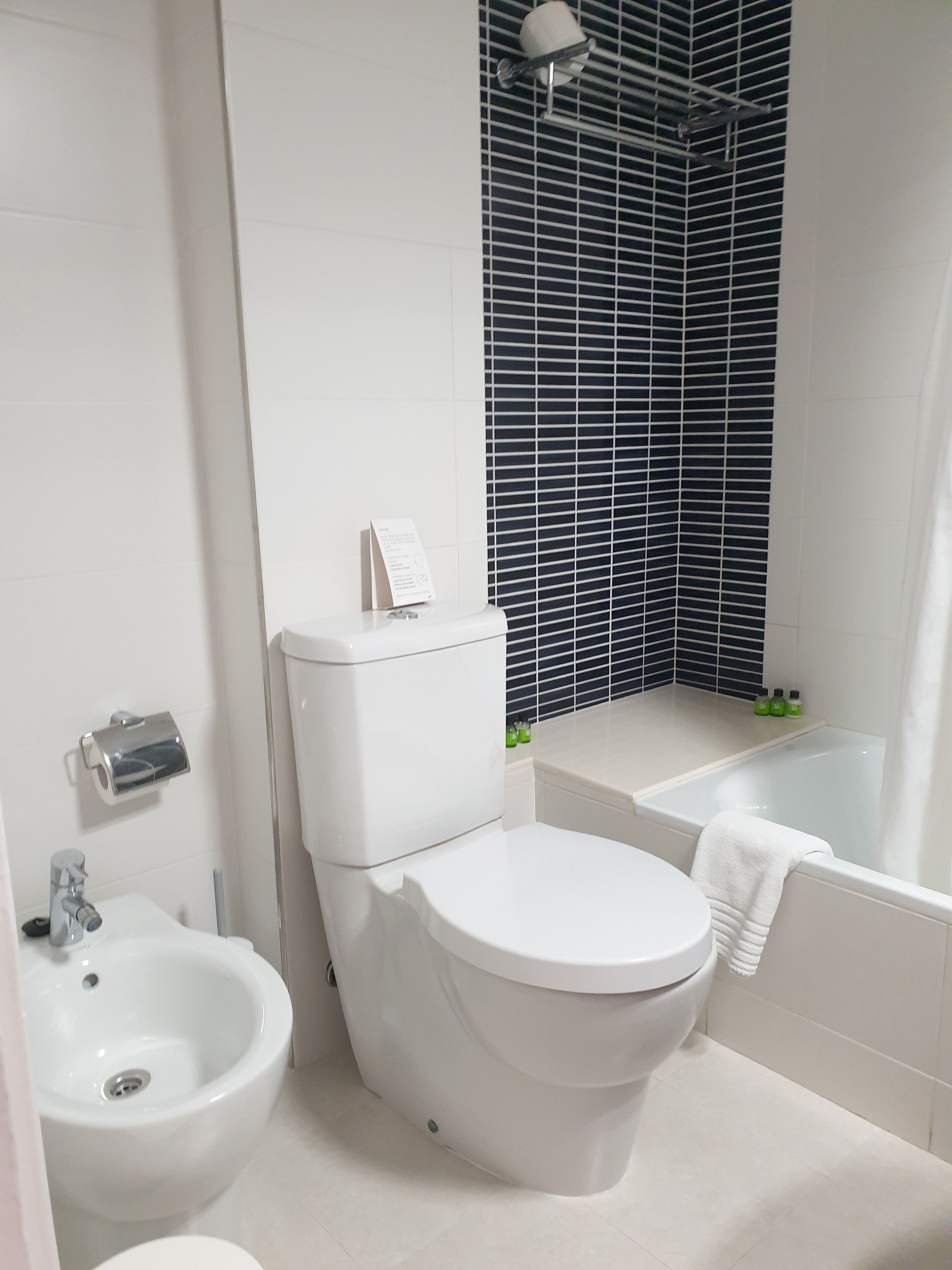 shower, rainfall showerhead, eco-friendly toiletries, hair dryer