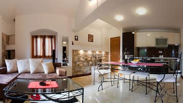 Premium Apartment | Living area | DVD player