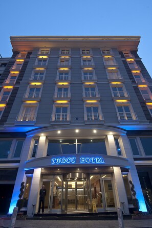 Front of property – evening/night
