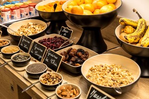 Daily buffet breakfast (EUR 20 per person)