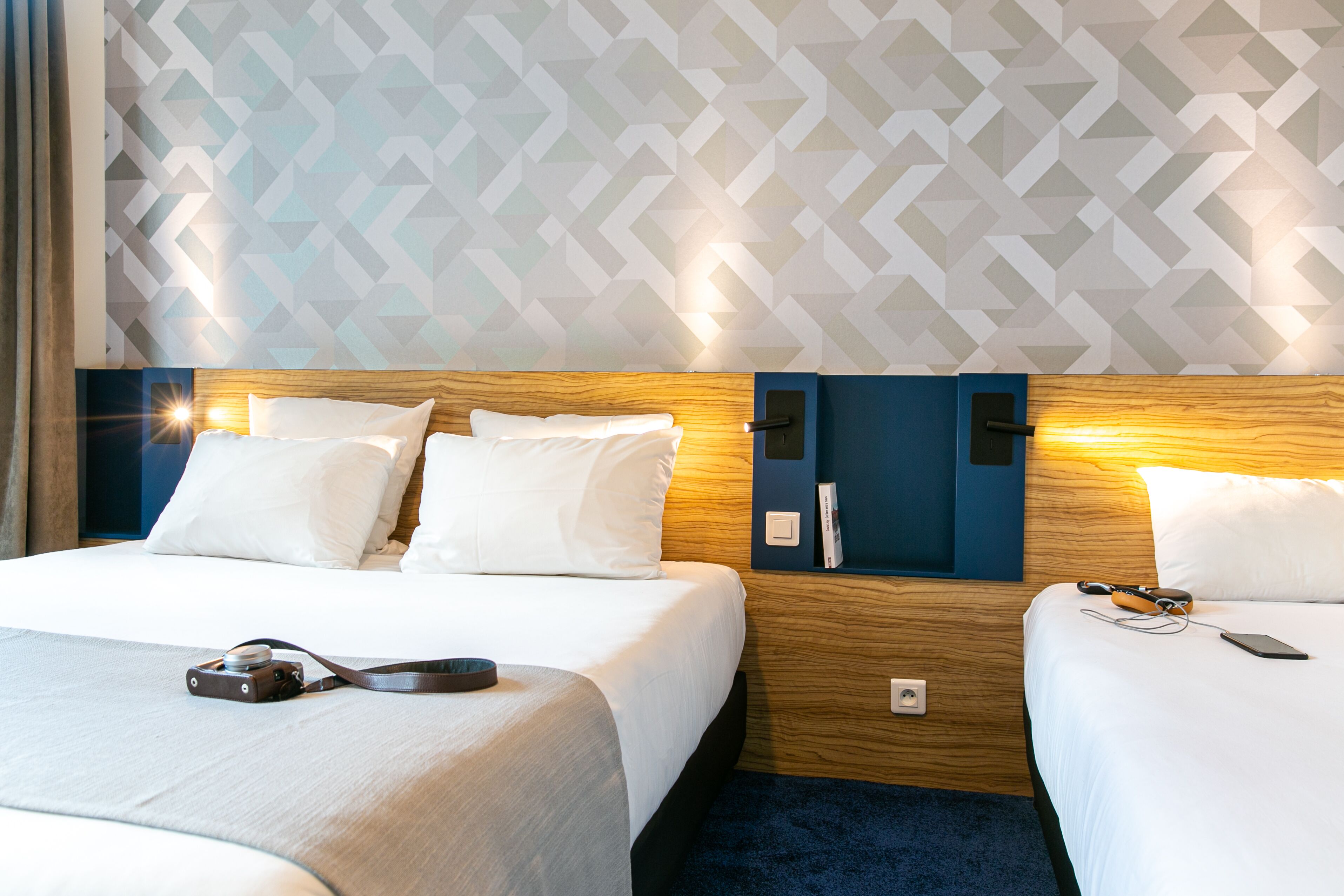 superior room | premium bedding, blackout curtains, soundproofing, iron/ironing board