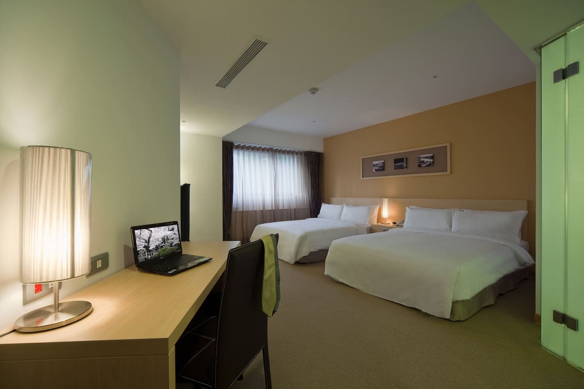 In-room safe, desk, blackout curtains, iron/ironing board (on request)