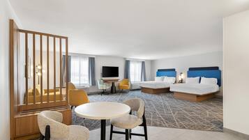 Two queen studio sofabed | Living area | 32-inch LCD TV with cable channels, TV