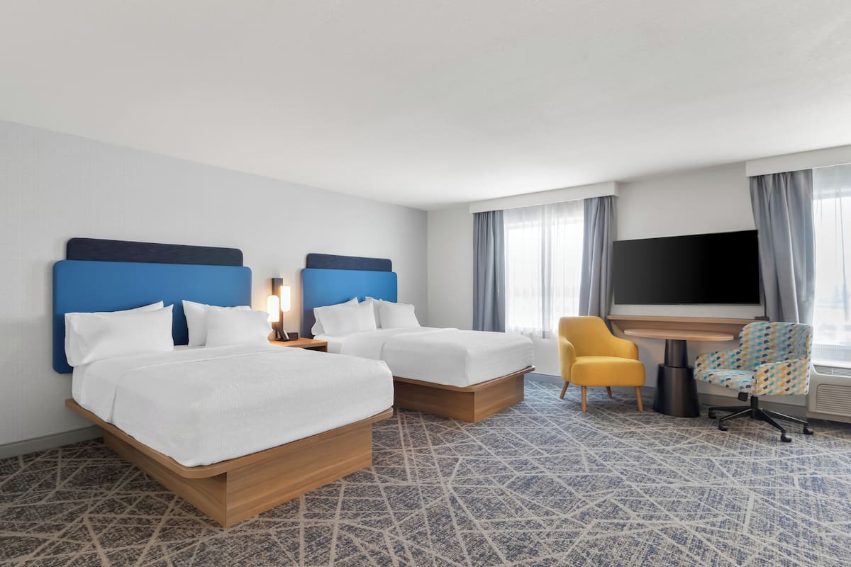 Two queen studio sofabed | Iron/ironing board, free WiFi, bed sheets