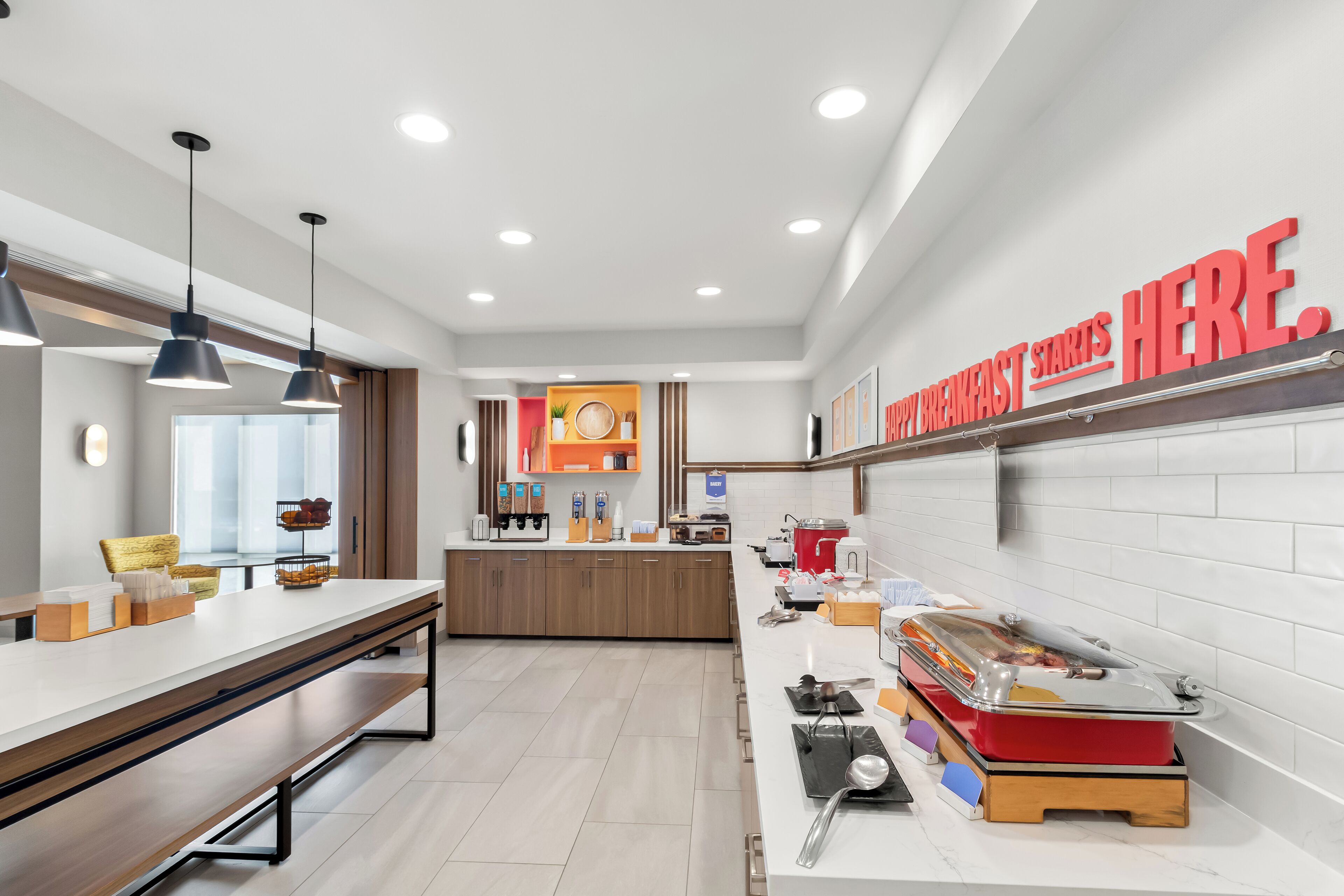 Free daily buffet breakfast 