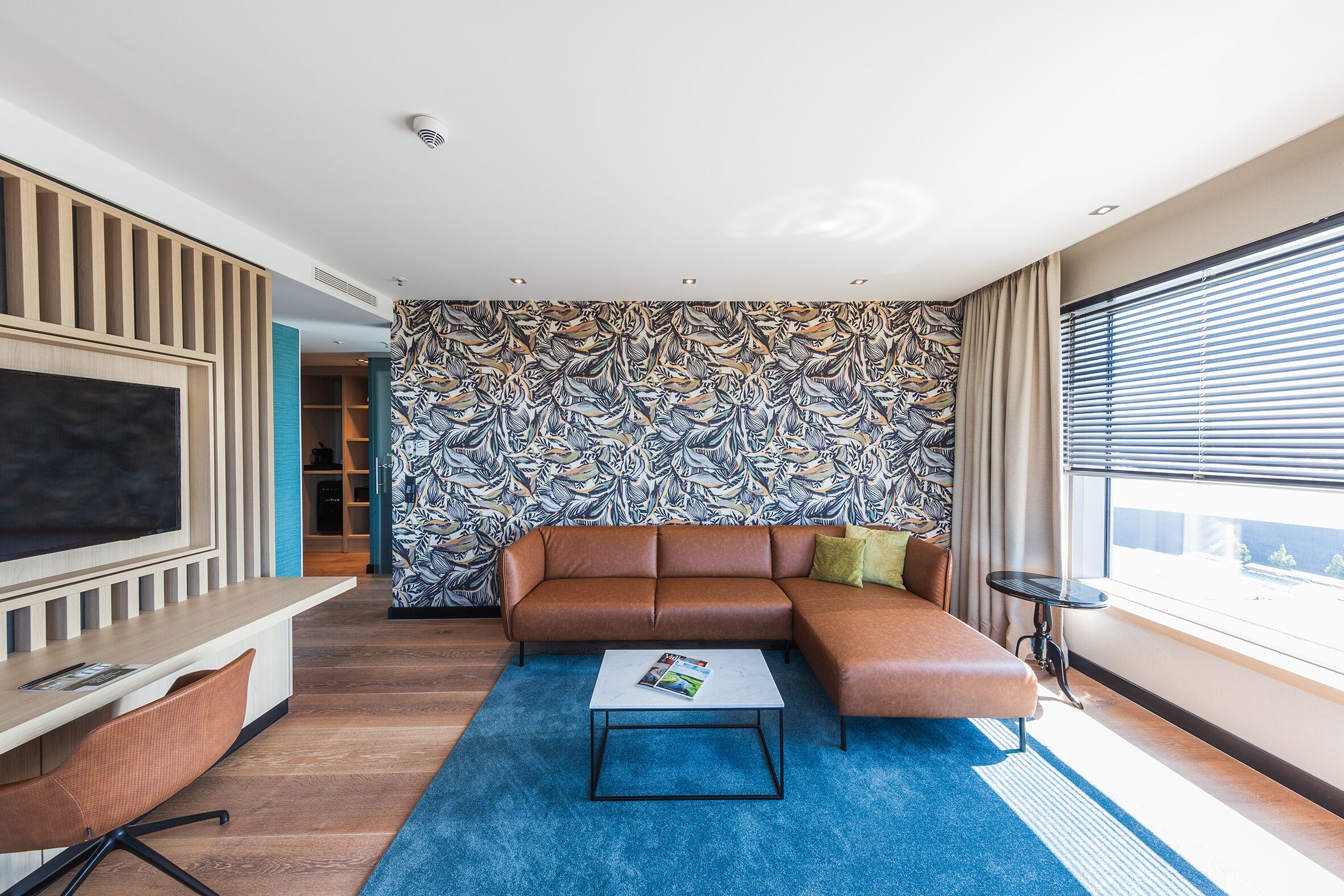 suite, jetted tub | living area | 37-inch flat-screen tv with satellite channels, tv