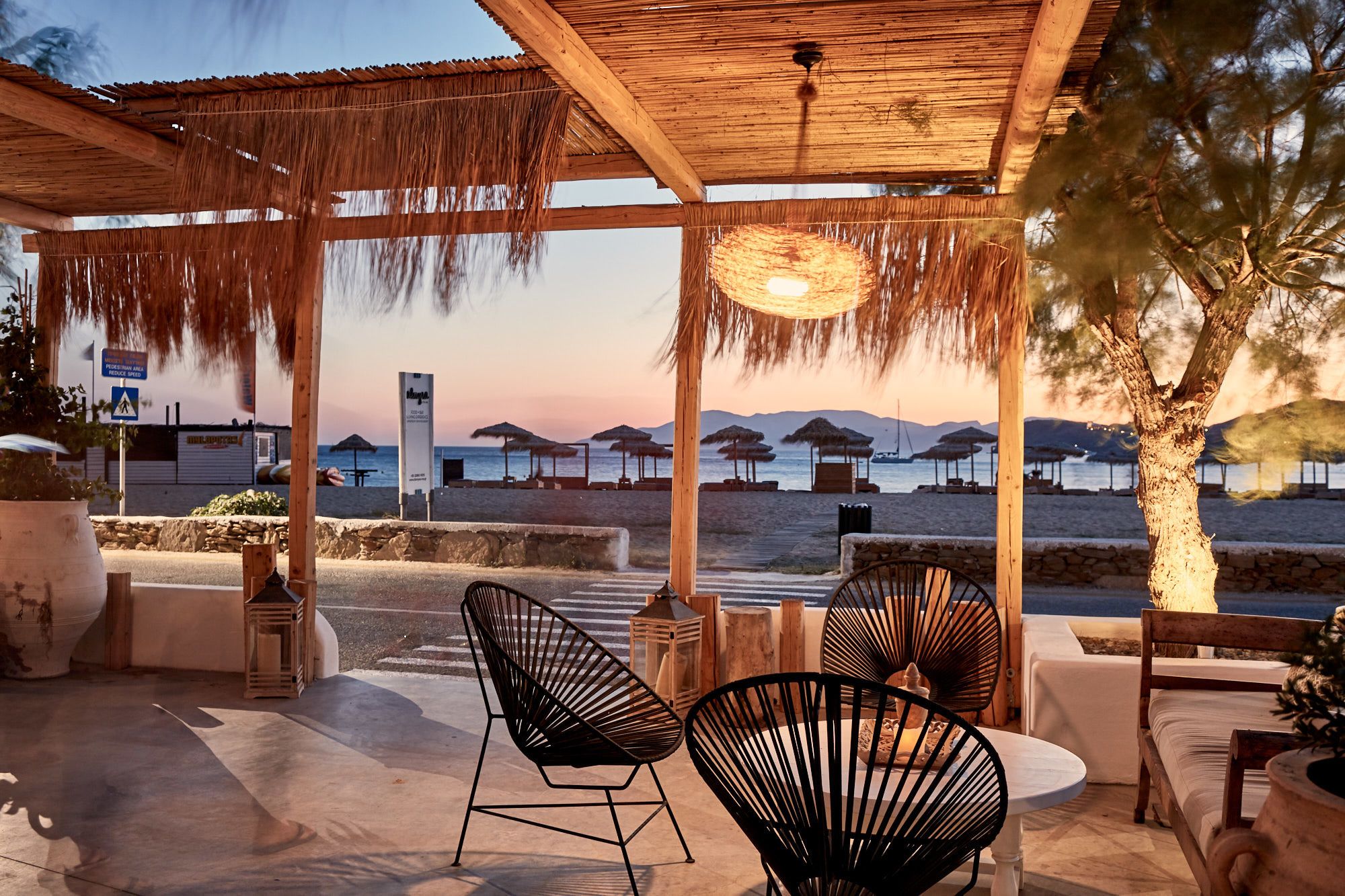 breakfast, lunch, dinner served; mediterranean cuisine, beach views