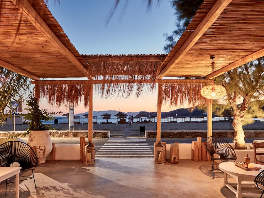 Breakfast, lunch, dinner served; Mediterranean cuisine, beach views