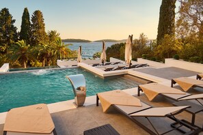 Indoor pool, 2 outdoor pools, open 7:00 AM to 10:00 PM, pool umbrellas - Hotel Moeesy Blue & Green Oasis - Adults Only (Hvar)