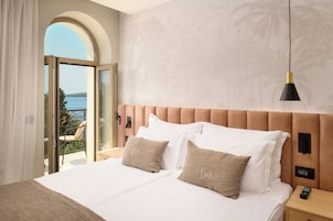Roupas de cama premium, camas Select Comfort, frigobar