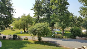 Outdoor wedding area