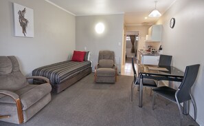 Apartament estàndard, 1 dormitori, banyera d'hidromassatge | Sala d'estar | Televisor de 32 polzades amb canals digitals i reproductor de DVD 