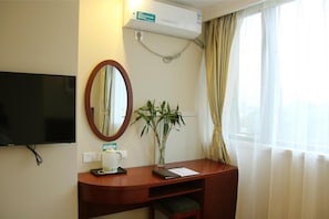In-room safe, desk, blackout curtains, iron/ironing board
