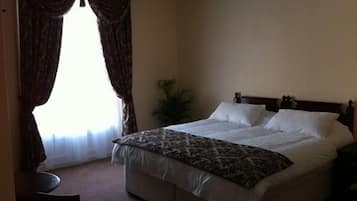 Iron/ironing board, free WiFi, alarm clocks