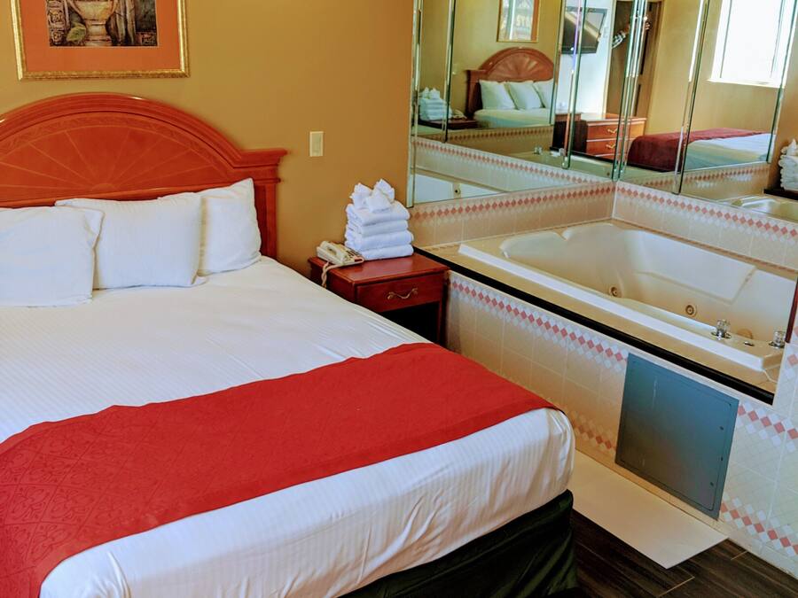 Desk, blackout curtains, free WiFi, bed sheets