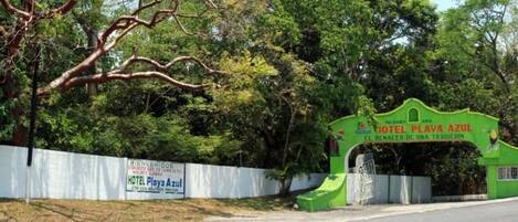 Voorkant van accommodatie