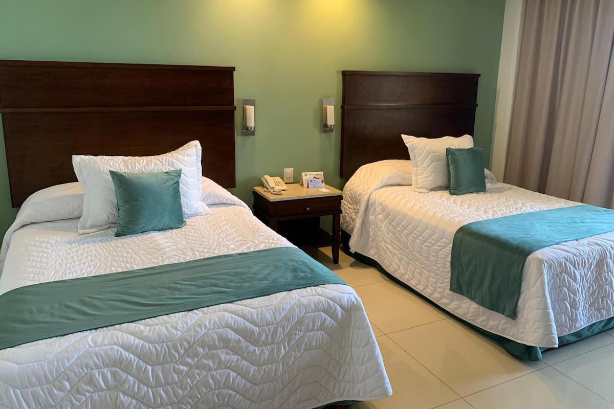 Standard Double Room, 2 Double Beds | 1 bedroom, premium bedding, in-room safe, desk