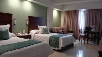 Junior Triple Room | Premium bedding, in-room safe, desk, iron/ironing board