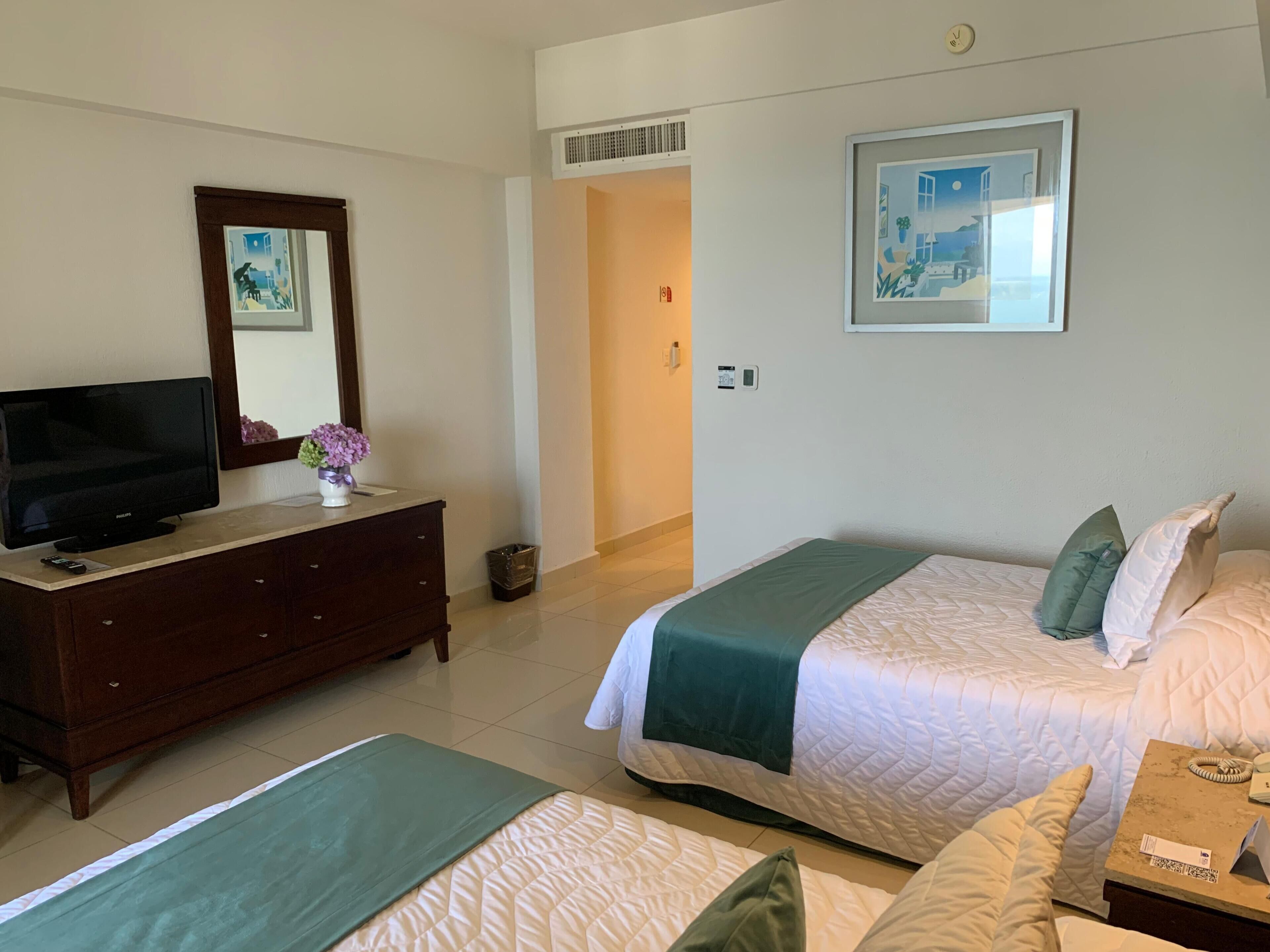 Standard Double Room, 2 Double Beds | Premium bedding, in-room safe, desk, iron/ironing board