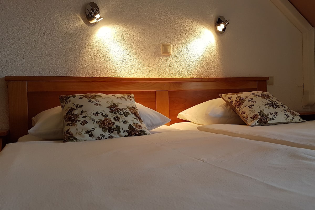 Comfort tweepersoonskamer, uitzicht op park | 1 slaapkamer, Select Comfort-bedden, een bureau, geluiddichte muren