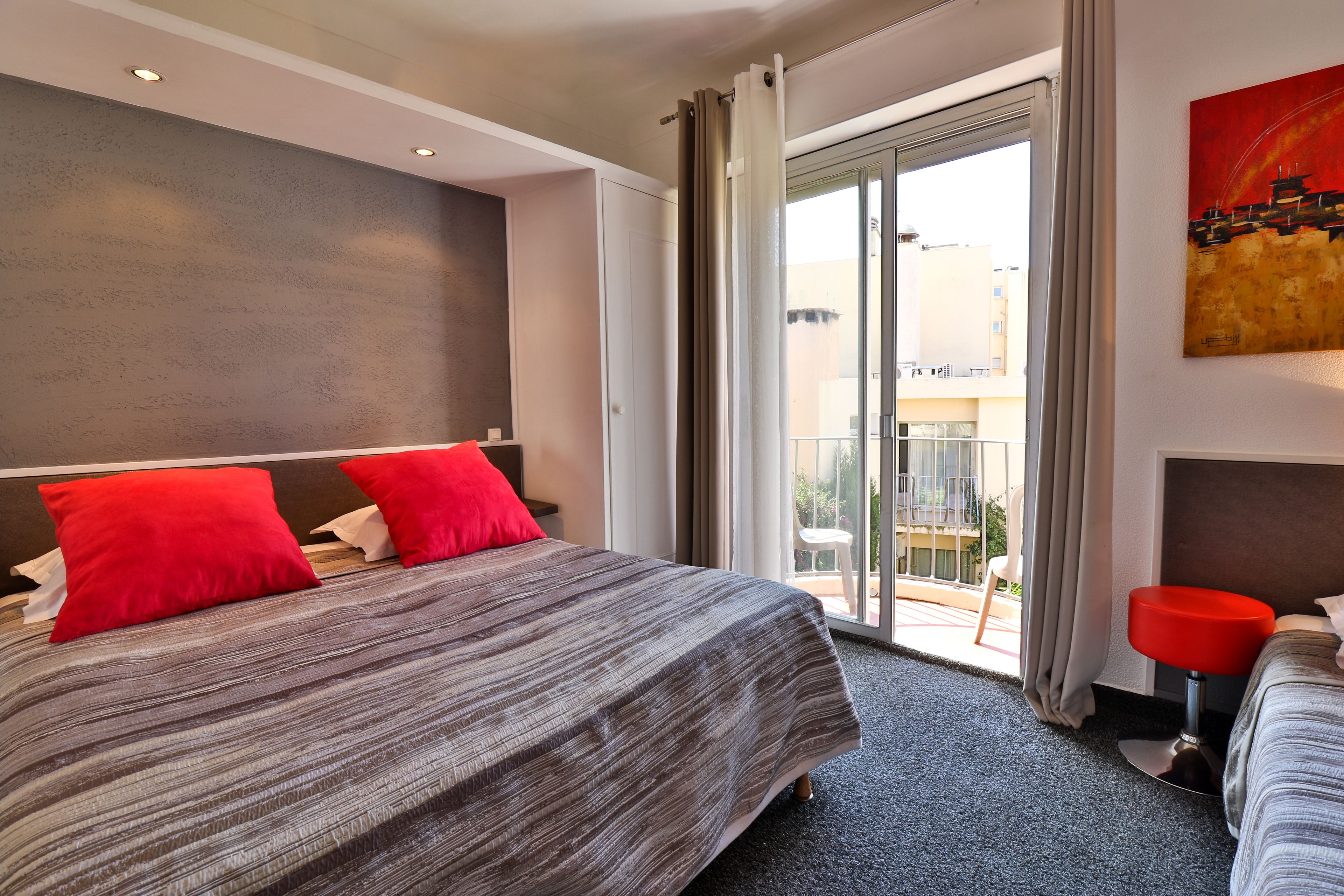 superior triple room, balcony | premium bedding, in-room safe, desk, iron/ironing board