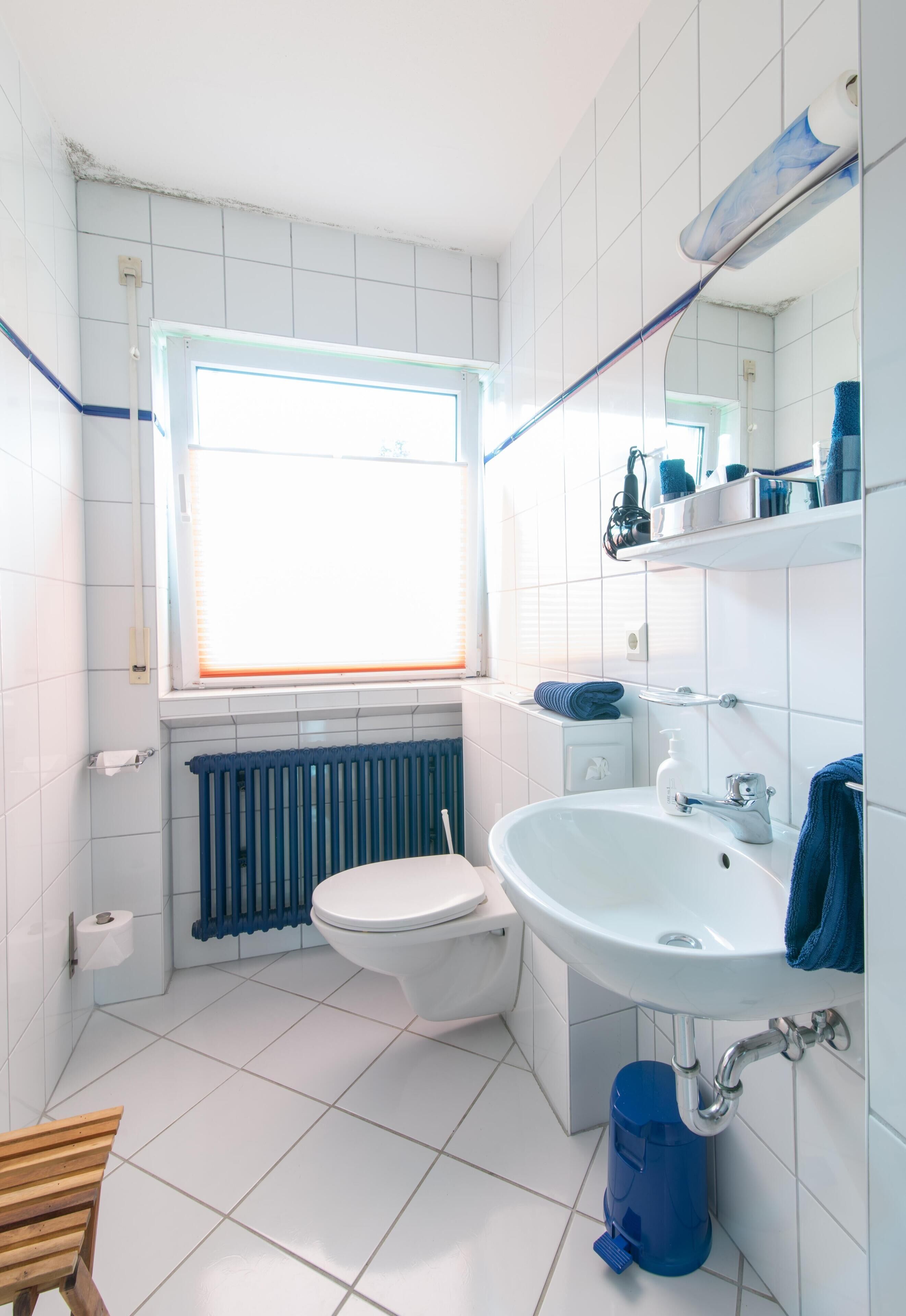 comfort room | bathroom | shower, hair dryer, towels