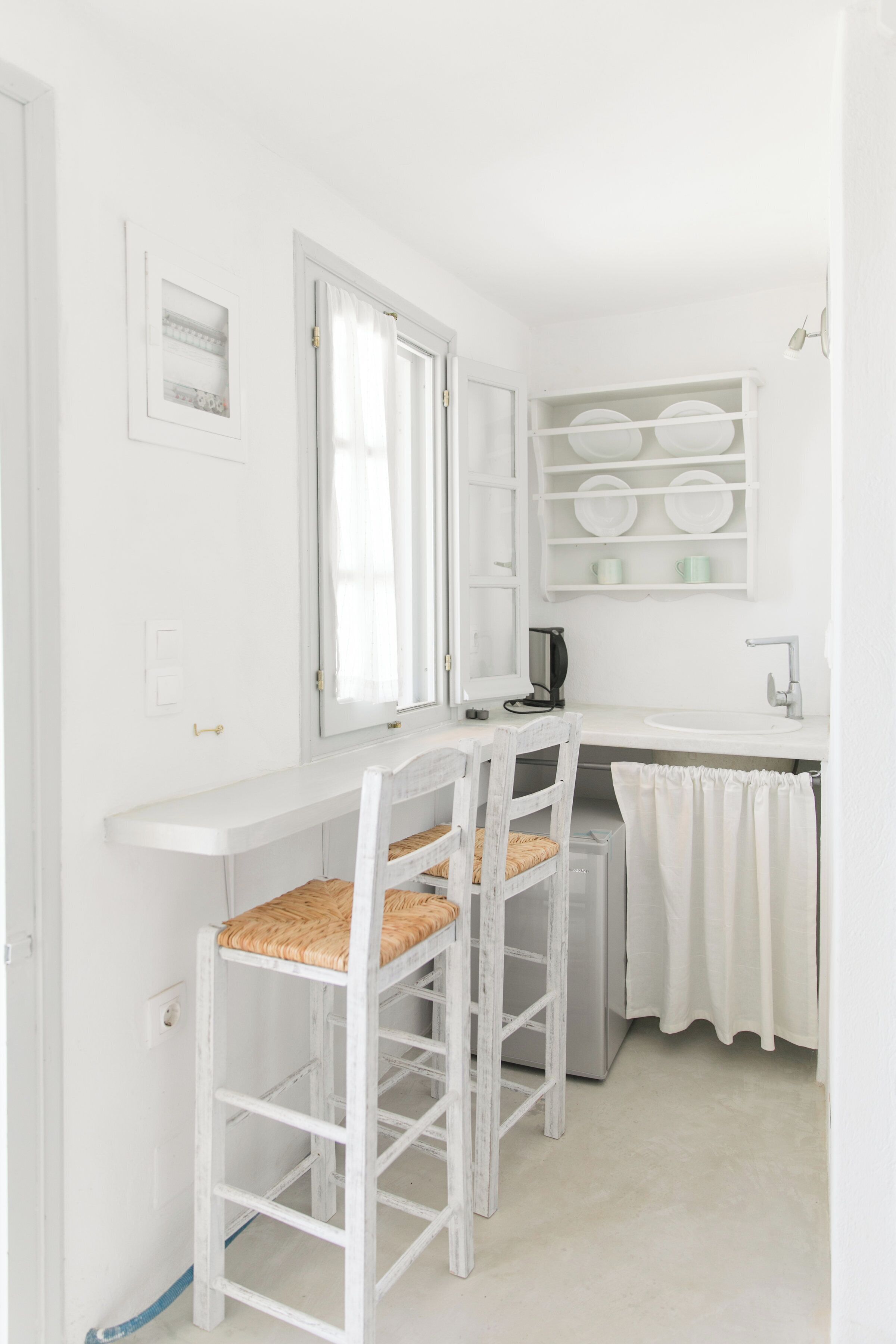 double room with garden and sea view | private kitchen | fridge, stovetop, espresso maker, coffee/tea maker