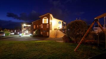 Front of property – evening/night