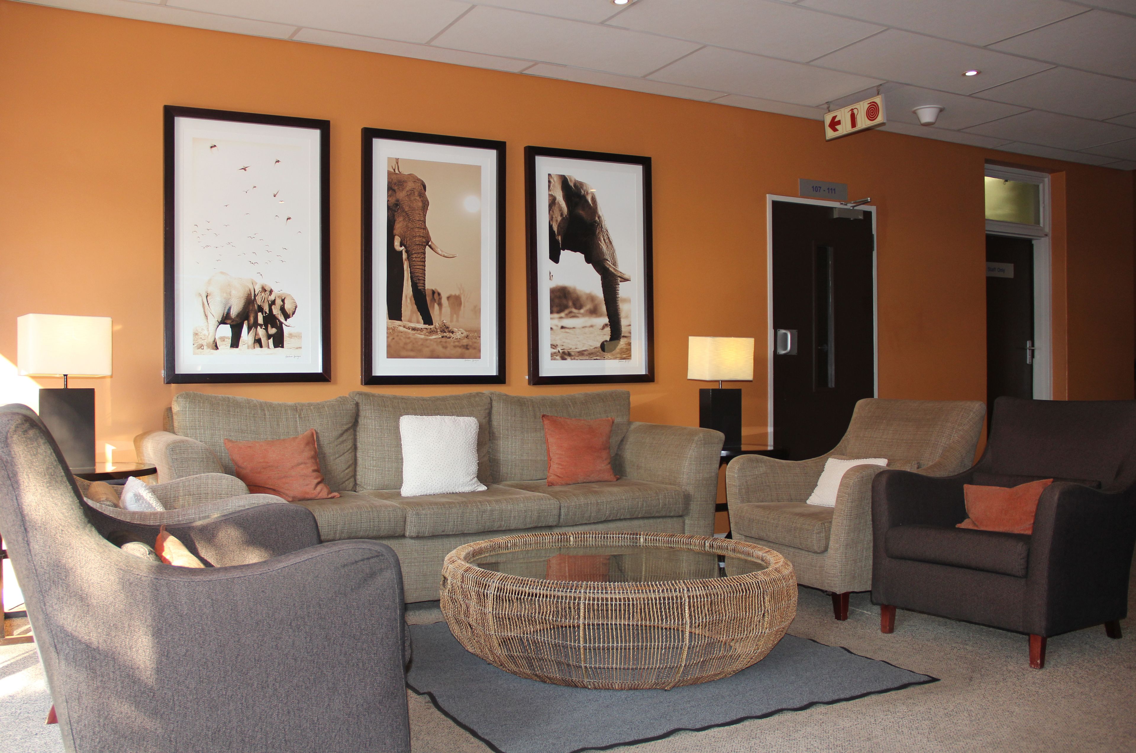 Lobby sitting area