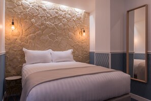 Literie de qualité supérieure, décoration personnalisée