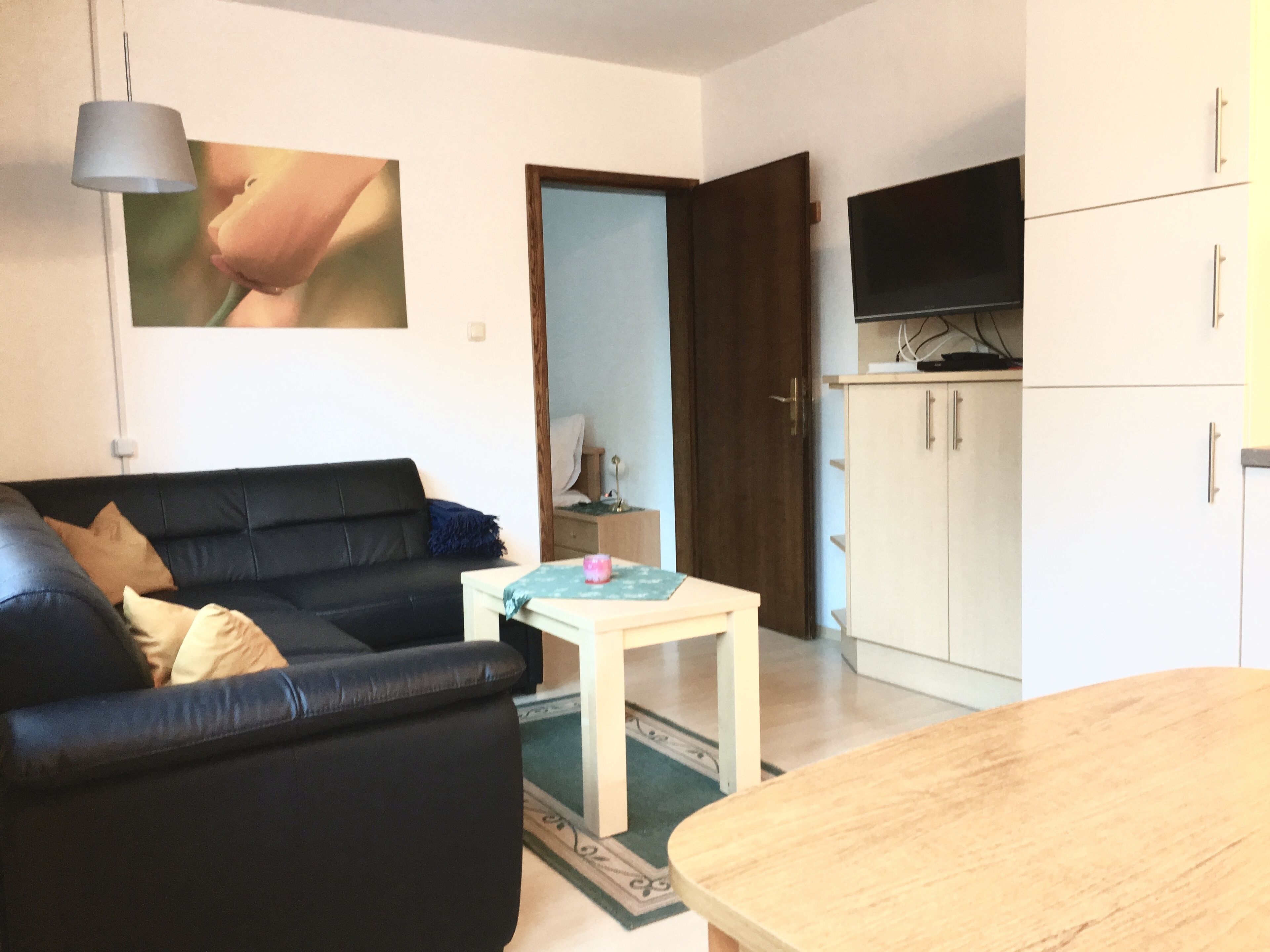 apartment, 1 bedroom, balcony, garden view | living room | 32-inch tv with cable channels, dvd player