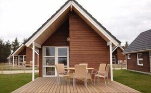 Comfort Cottage, 2 Bedrooms, Private Bathroom | Terrace/patio - Løkken Klit Camping & Hytteby - Campground (Lokken)