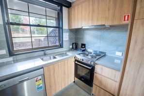 Three Bedroom Apartment | Private kitchen | Microwave, coffee/tea maker, electric kettle, toaster